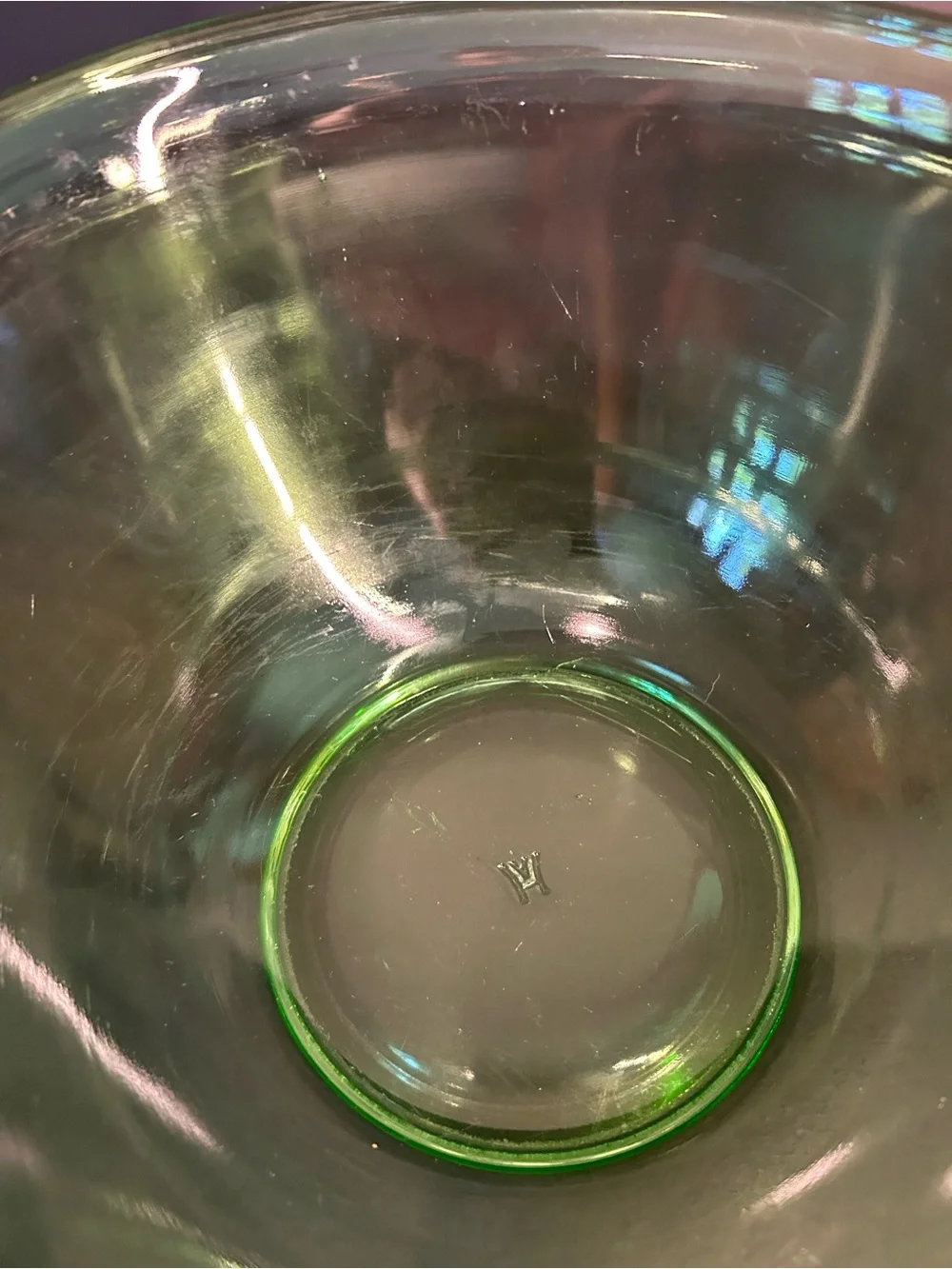 Hazel Atlas Uranium Green Depression Glass Mixing Bowls Set Of 3